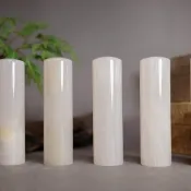 【好石多磨】白玉石_玉石印章_個人章開運章_圓章