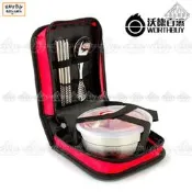 EZBUY-可愛便攜碗包日式家用碗筷套裝帶蓋兒童碗創意飯碗餐具_Y468B