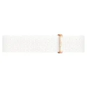 【Daniel Wellington】Petite Dover 12mm純淨白織紋錶帶-玫瑰金(DW錶帶 DW00200168)