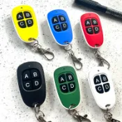 阿嫲的百寶屋 新款無線拷貝遙控器四鍵車庫門遙控器道閘電動門對拷遙控器433MHZ{鑫弘-工葉電器}可開發票