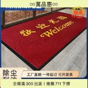 【快速貨商用進門地毯門墊加厚地墊防滑吸水入戶室內除塵歡迎臨門墊迎賓