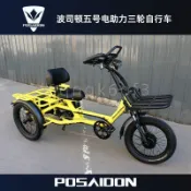 波司頓5號腳踏力矩三輪車長途輕便老年腳蹬三輪車鍛鍊休閒自行車（運費咨詢客服P8