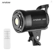 Toyutw)andoer LM60Bi 便攜式 LED 攝影補光燈 60W 演播室視頻燈 2800K-5600K 可調
