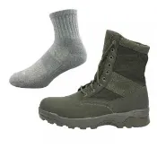 【Jack wolfskin 飛狼】中筒登山鞋 防潑水戶外靴 鞋襪組合
