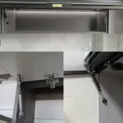 【超短款 上掀門專用】上掀門支撐桿 氣壓桿 氣撐桿 鋁框玻璃門支撐桿 櫥櫃上翻門 小吊櫃 木門 窄框氣壓桿 櫥櫃五金