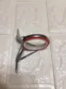 采潔 日本二手外匯精品釣具 日本製 導環 (1入) 紅/白【磯釣竿 筏釣竿 船釣竿 路亞竿 前打竿】
