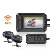 雙鏡頭wifi機車行車記錄器,超高清防水1080p,汽機車兩用行車記錄器,高雄地區可代客安裝0979-268-916