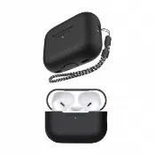 【AHAStyle】AirPods Pro 2代 矽膠保護殼 連體式防摔保護套(附防丟掛繩)