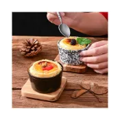 (店+)台灣現貨 日式 陶瓷 餐具 烘焙用品 家用 布丁杯 小碗 烤箱 甜品 蛋糕 蒸蛋 復古 茶碗蒸 布蕾 早餐杯 優格