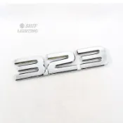MAZDA 1 X ABS 鍍鉻 323 標誌汽車後備箱蓋標誌徽章貼紙貼花替換馬自達 323