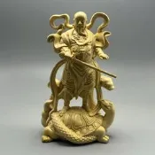 【可開發票】黃楊木雕玄天上帝真武大帝擺件神尊玄武祖師木佛像家居裝飾品神像