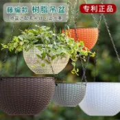 🌸熱賣推薦🌸吊籃花盆 吊蘭綠蘿常春藤 懸掛 花盆特價清倉加厚樹脂 塑膠 懶人自吸水陽臺室內