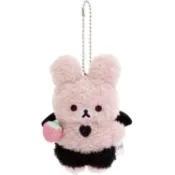 【台灣現貨】拉拉熊 懶懶熊 rilakkuma 惡魔主題 兔兔吊飾 拿草莓