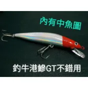 路亞假餌放流米諾lure牛港鰺必咬金目鱸竹梭紅槽海鱸竿MINNOW岸拋鐵板GT洄游性魚類大鉛筆波爬波趴亮片VIB顫泳魔獸