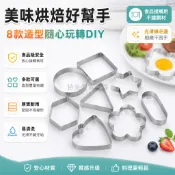 台灣出貨✨ 不鏽鋼 烙餅模具 圓形 方形 心形 梅花形 三角形 喜餅專用 家用煎餅器