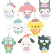 小禮堂 Sanrio 三麗鷗 絨毛玩偶吊飾 (睡衣款) Kitty 美樂蒂 大耳狗 布丁狗