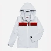 KAPPA義大利 女SOFTSHELL 內貼刷毛外套 白 3514IPW001