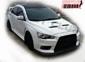競速   三菱 EVO10 FORTIS  EVO X V款 專用前下巴 碳纖維 carbon前下巴 現貨供應  