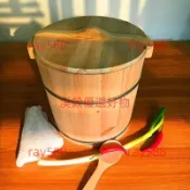 台灣出貨#蒸飯木桶 蒸飯桶 竹製蒸飯木桶 蒸飯鍋 壽司桶 竹製蒸籠 蒸格木飯桶 竹筒飯 油飯木桶 飯桶蒸油飯 蒸桶家用大