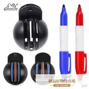 高爾夫球劃線器三線T型封閉球形畫線器黑色裌球畫球器golf用品
