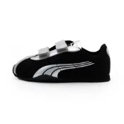 (店+)【PUMA】PUMA H-Street OG V PS 魔鬼氈 運動鞋 賽車鞋 中童鞋 黑銀 S2612 (40621502)