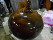 100%全台灣黑檀(相思木)招財聚寶盆閃花特價出清僅此1組買到賺到
