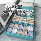 【拉布塔】床底收納箱 床下收納箱 衣物收納 置物箱 換季收納 床底收納 滾輪 收納箱 扁箱 大容量收納箱 床底收納神器