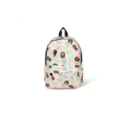 (店+)0MXBGW4274XXM Aape SS24 Baby Milo 卡通圖案 滌綸 背包雙肩包 常規 女款 花色IVT/棕色BWX