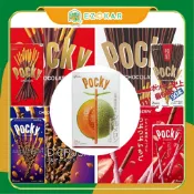 【北海道日本直送】POCKY五種一組價 巧克力 草莓 杏仁 極細 哈密瓜巧克力棒