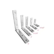 (店+)內角鐵 L型鐵片1-1/2“、2“、2-1/2“、3“、4“ 厚1.5mm L型固定片 鐵片(單售) 中崙五金