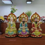 三清道祖神像道家祖師元始靈寶道德天尊太上老君彩繪樹脂整套佛像沒有庫存的聯繫客服