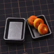 臺灣出貨 超輕粘土裝飾物微縮食玩迷你配件仿真燒烤盤蛋糕盤迷你金屬面包盤