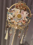 知木屋 免運/ 可開票 快速出貨 中式新娘團扇diy材料包金色手工雙面刺繡喜扇婚禮秀禾服結婚扇子