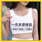 台灣出貨免運束胸內衣大胸顯小無痕塑胸型背心跑步中性防震運動學生收胸女