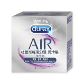 Durex 杜蕾斯 Air輕薄幻隱潤滑裝保 險 套(3入)