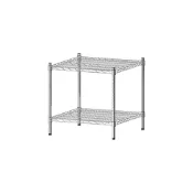 dayneeds 荷重型60x60x60二層插管電鍍波浪架 鐵架鐵力士架 收納架 廚房架 置物櫃