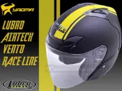 ψ/Helmet_半罩帽/LUBRO安全帽－AIR TECH-VENTO RACE LINE 消光黑｜黃 耀瑪台中安全帽
