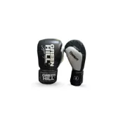 (店+)GreenHill TITANIUM 黑銀 牛皮 高防護 高密度泡棉 訓練 泰拳 拳擊手套 拳擊 MMA