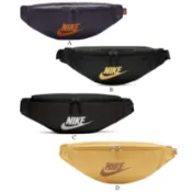 【IMPRESSION】NIKE HOOD WAISTPACK 腰包 側背 後背 黑 金 素色 灰藍色 多功能