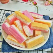 【食尚三味】三色軟質香蕉餅 600g 哈士餅 香蕉餅 三色餅 香蕉油餅 軟質哈士餅 (古早味)