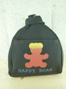 【震撼精品百貨】泰迪熊 Happy Bear 後背包 黑色 震撼日式精品百貨