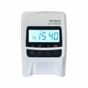 【NEEDTEK 優利達】UT-1000A 四欄位點矩陣微電腦打卡鐘(時尚黑/單機)