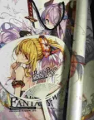 【買動漫】黑蛛白蛛 碧蘭 同人周邊 RAIN BOW FANTASY 周邊 塑膠海報 紙袋 扇子 繪師：HONG 玲奈