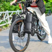 💖【超強承重】金屬前叉貨架全防水自行車前叉貨架包10L山地車公路車旅途掛包-很哇塞