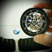 🈶現貨✅BMW鋁圈造型香氛出風口擺飾 BMW style 666M M sport旋轉鋁圈香氛夾 Mpower卡鉗
