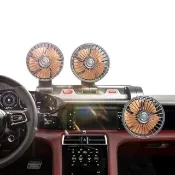 【車選家】升級三頭循環扇-USB款(車用風扇 USB風扇 循環扇 露營電扇 360度風扇)