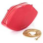 ☆現貨☆英國代購 全新正品 LULU GUINNESS LIPS CROSS BODY 真皮紅唇 側背包