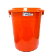 ★發發塑膠★台製+含稅125L 140L 華成附蓋 萬能桶 萬年桶 儲水桶 垃圾桶 收納桶 波力桶 廚餘桶