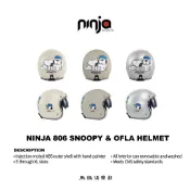飛猴安全帽 !!【 Olaf & Snoopy 歐拉夫&史努比】復古質感消光 聯名 3/4 復古安全帽 內藏電鍍片墨鏡