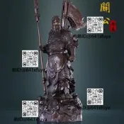 關公像工鳳九龍關公擺件鎮宅武財神爺關聖帝君關二爺神像純銅招財